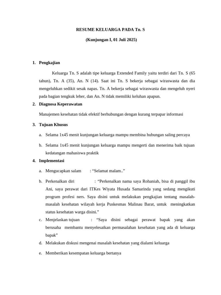 Resume Keluarga 1 Hipertensi Irena - 1