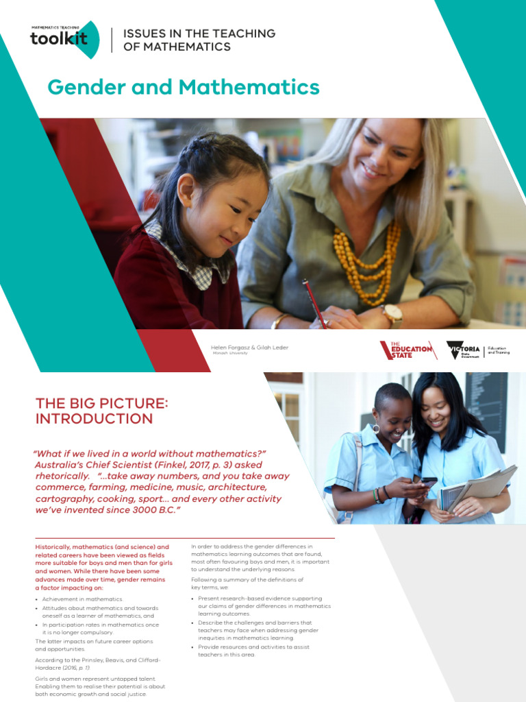 Gender Disparities in Mathematics Education | PDF | Gender | Gender Studies