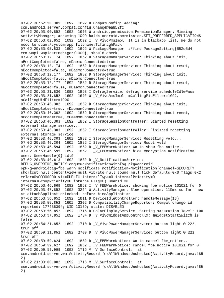 Android System Log Analysis | PDF | Operating System Families ...