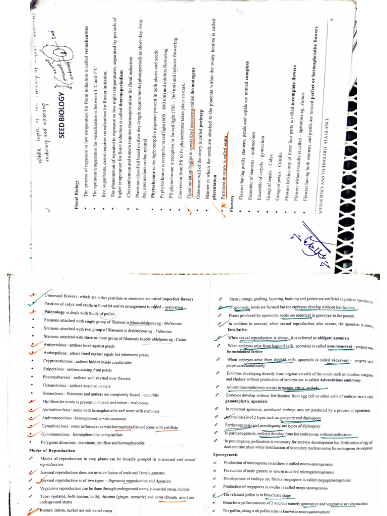 Seed mcq pdf
