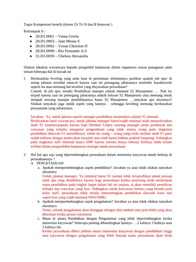 Draf SPM 2025: Kriteria Rekrutmen Karyawan | PDF