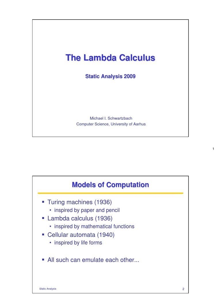 Lambda | PDF | Theoretical Computer Science | Computer Programming