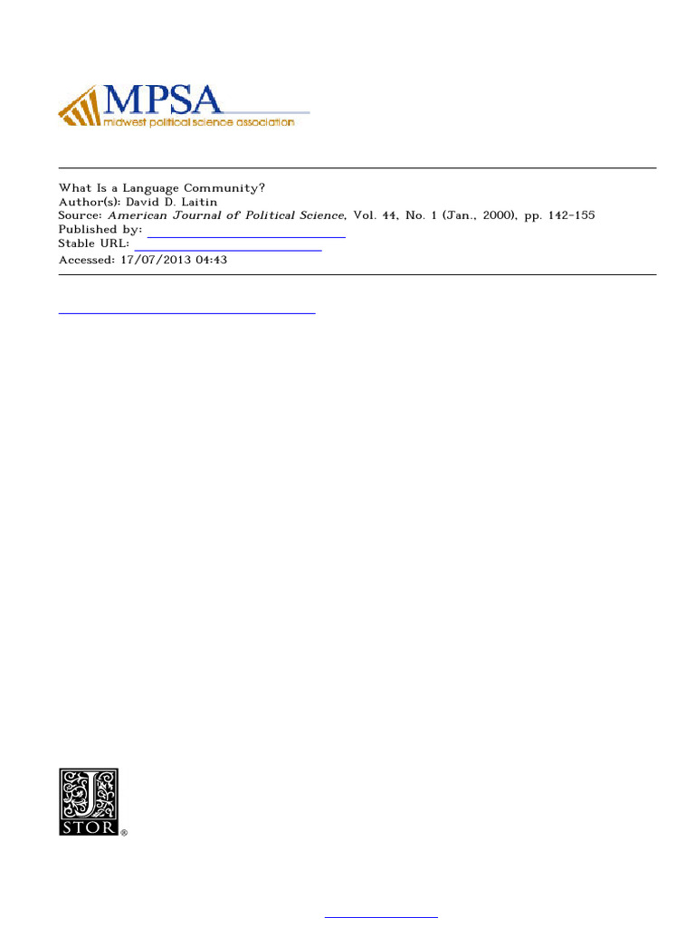 Understanding Language Communities | PDF | Linguistics | Human ...