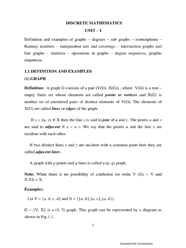 Graph Theory Notes | PDF