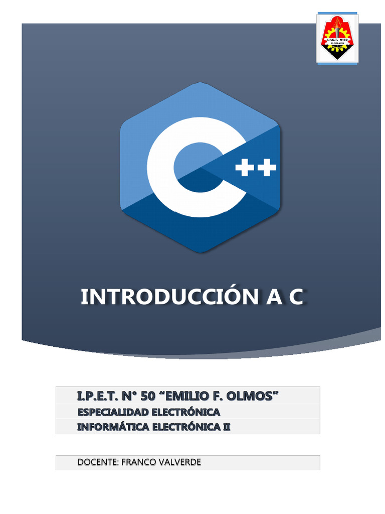 Introducción a la Programación en C | PDF | Programación | Programa de ...