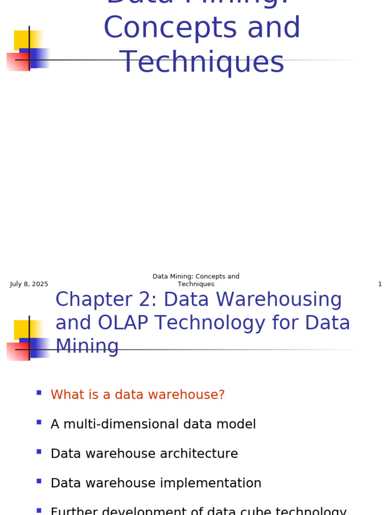 Data Warehousing and OLAP for Mining | PDF | Data Warehouse | Databases