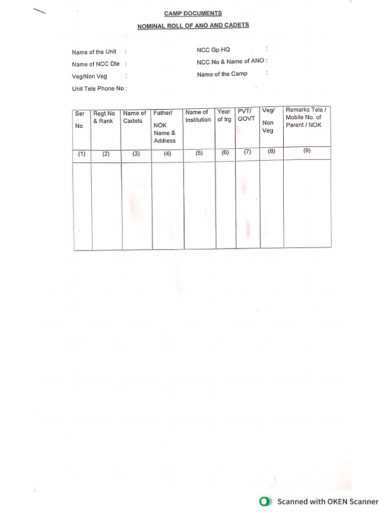 Camp Document | PDF