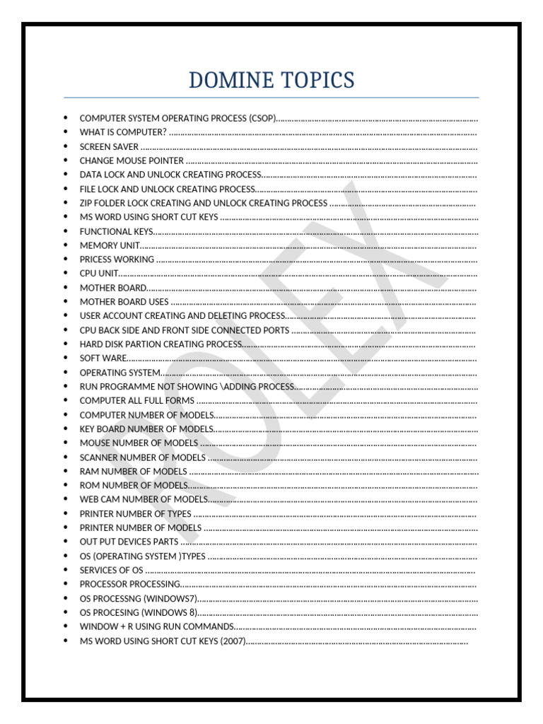 Computer System Operating Processes Guide | PDF | Computer Data Storage ...