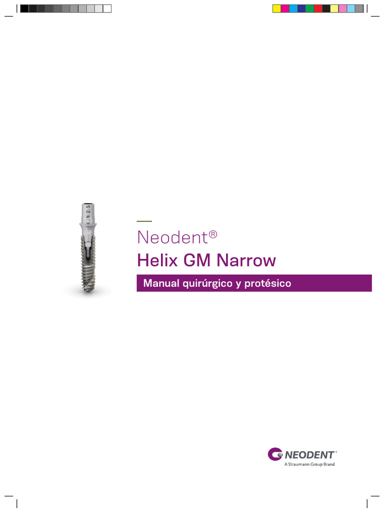 Guía fácil Neodent Helix GM Narrow | PDF | Implante dental | Cirugía
