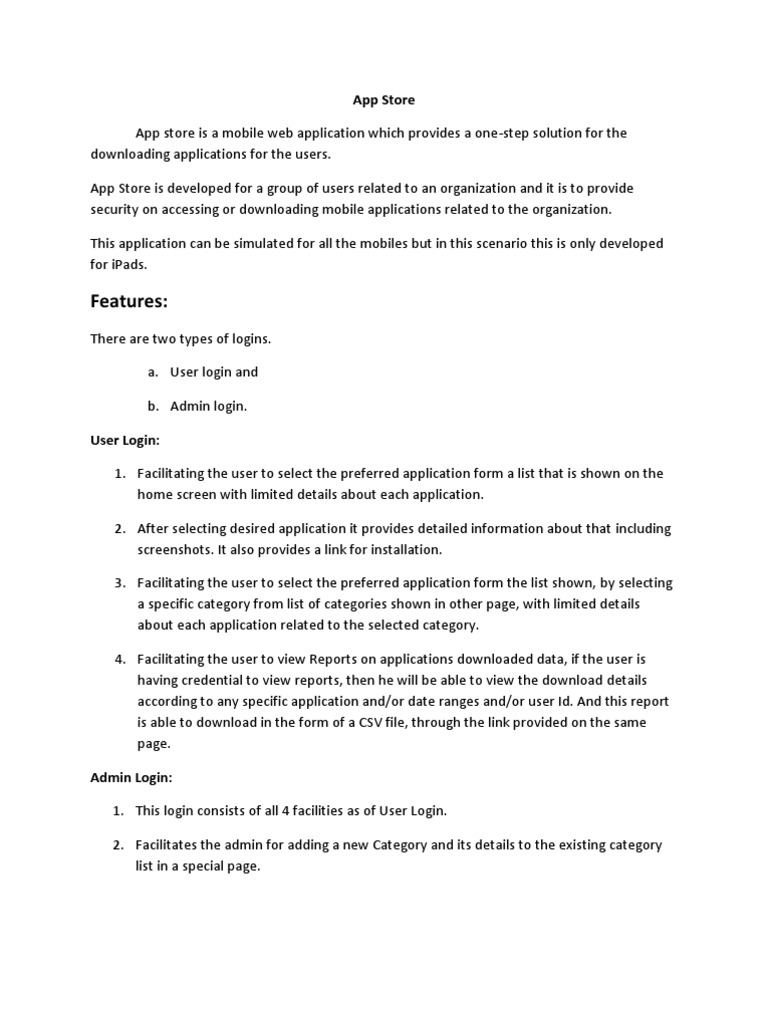 App Store | PDF | Java Servlet | Hypertext Transfer Protocol