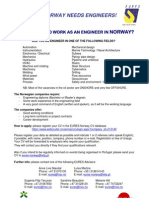 Engineers Needed in Norway - Register CV Now