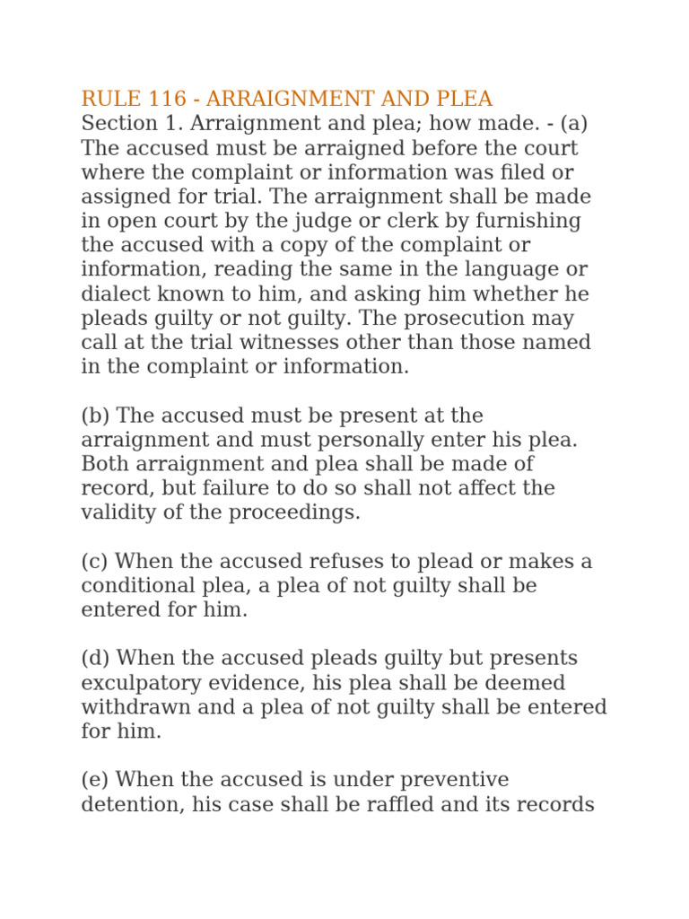 Guilty Pleas for Capital Offenses | PDF | Plea | Arraignment
