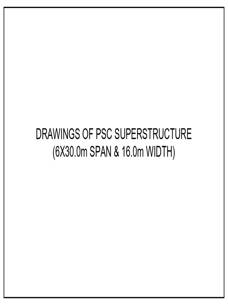 PSC Superstructure Drawings for Highway | PDF | Road Transport ...