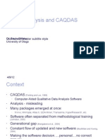 Content Analysis and CAQDAS