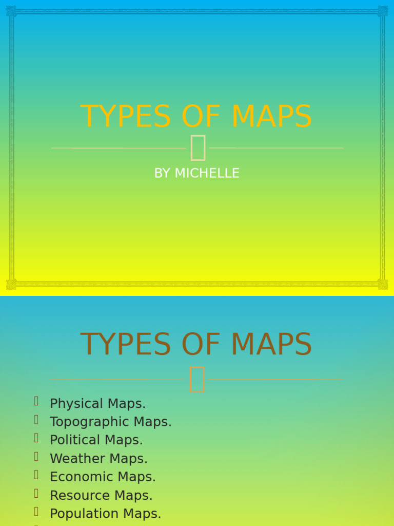 Overview of Map Types in Geography | PDF