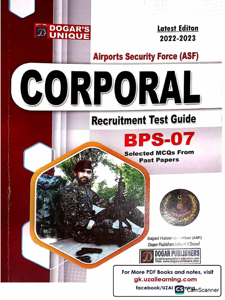 ASF (Corporal) Dogar Unique 2022-2023 | PDF