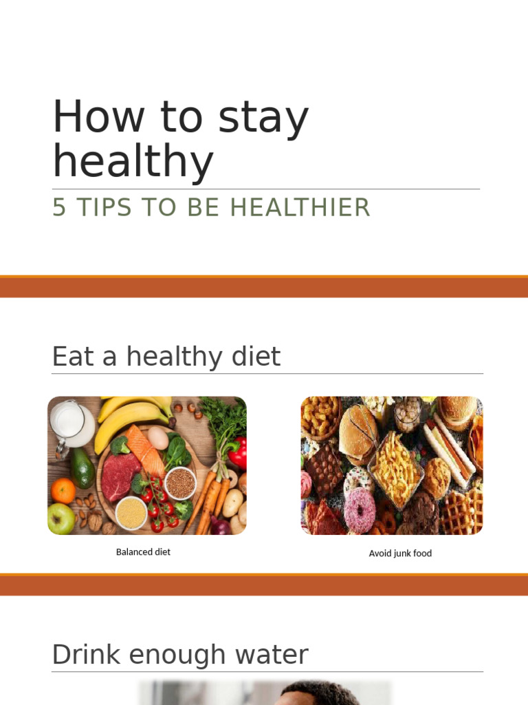 How To Stay Healthy | PDF