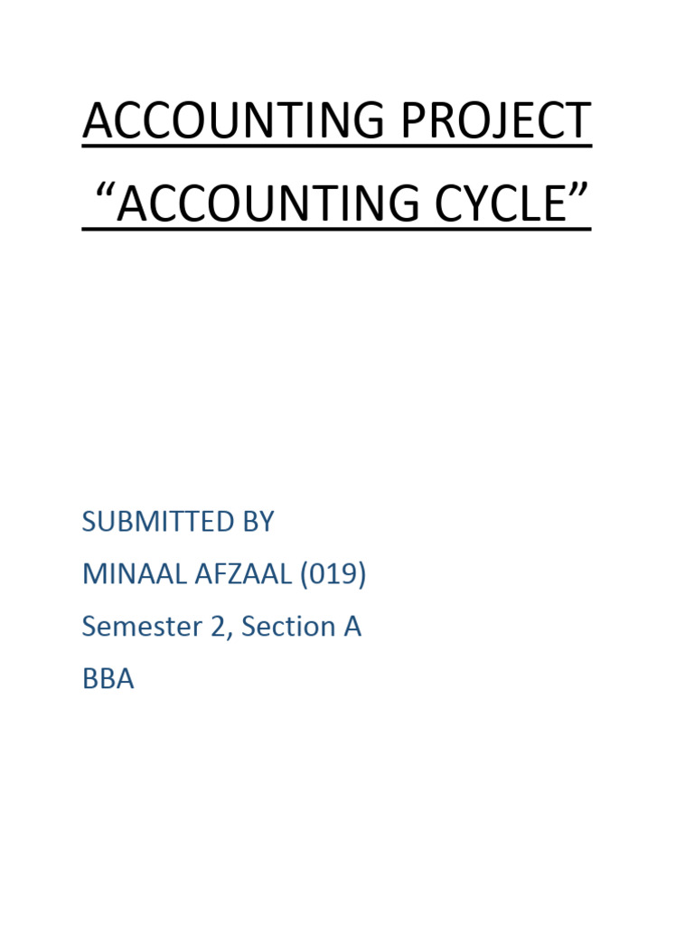 Accounting Cycle for Ali Stationary | PDF | Expense | Retained Earnings