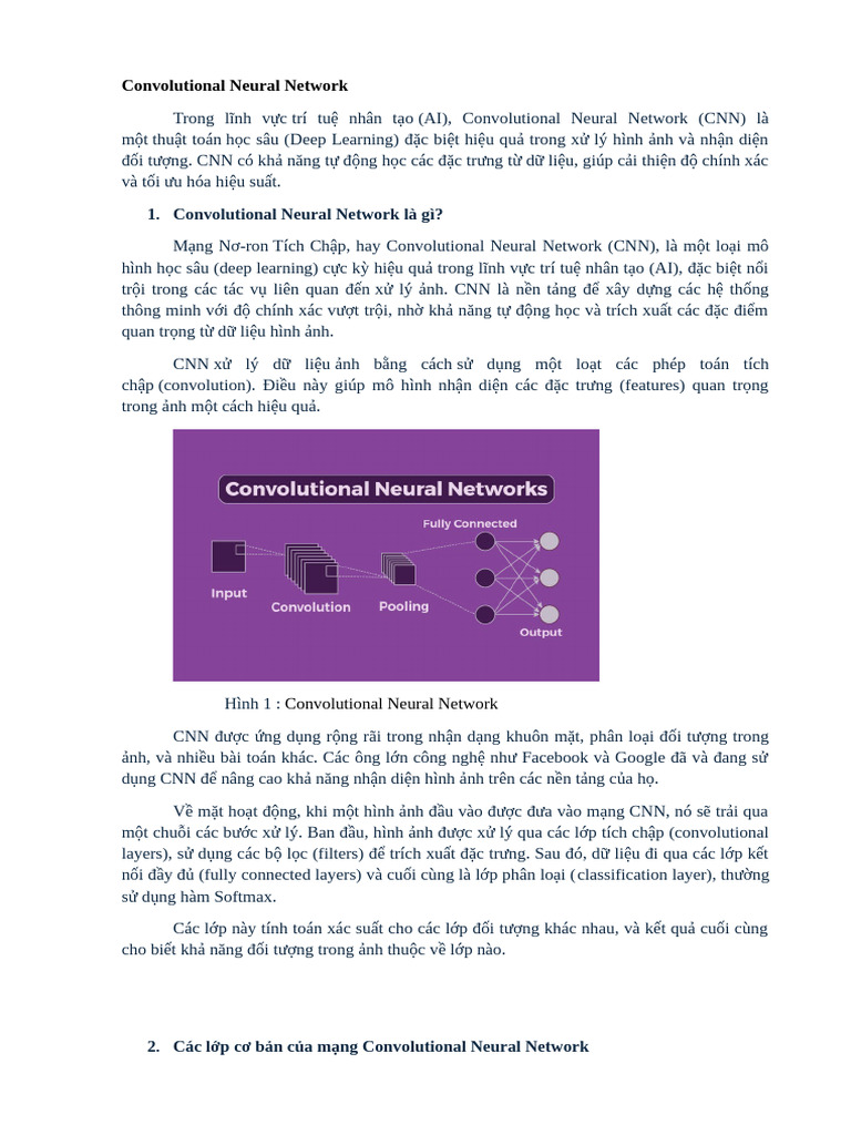 Convolutional Neural Network Là Gì? | PDF