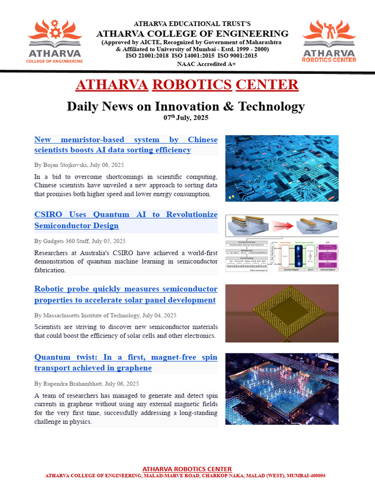 Atharva Robotics Center Daily News On Innovation & Technology 07-07 ...