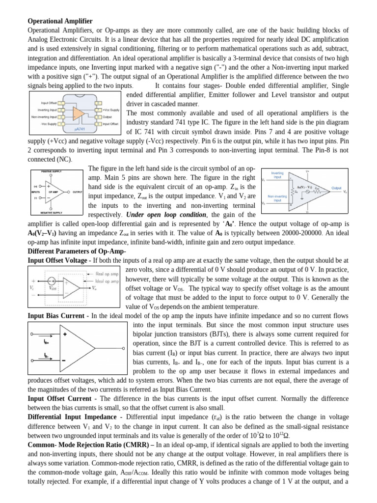 Common Op-Amps in Industrial Use | PDF | Operational Amplifier | Amplifier