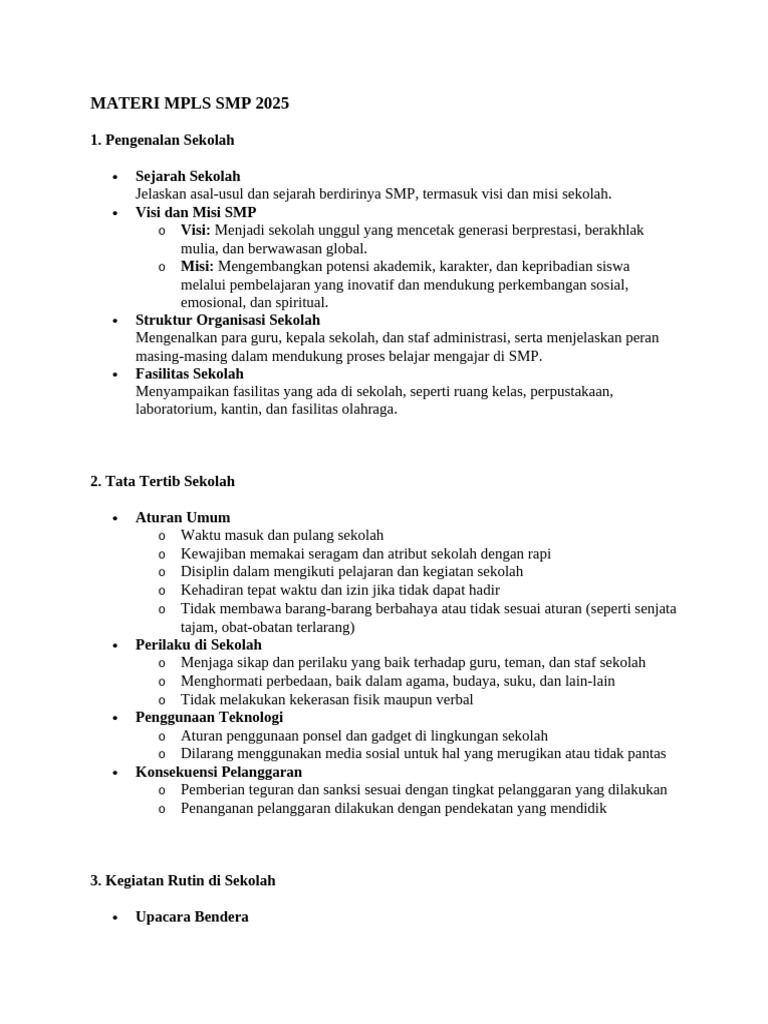 Materi Mpls SMP 2025 | PDF