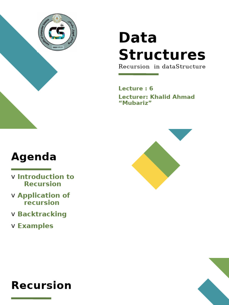 Recursion in Data Structures Explained | PDF