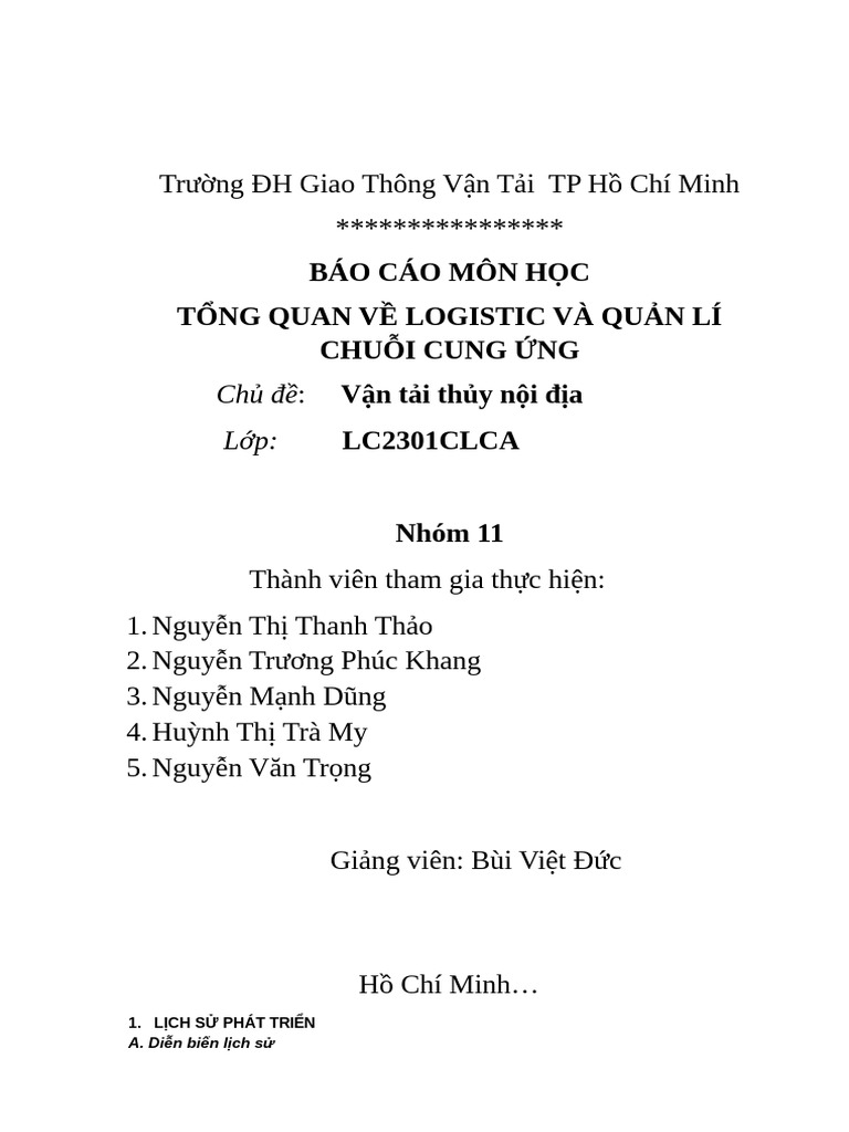Bài Báo Cáo T NG Quan | PDF