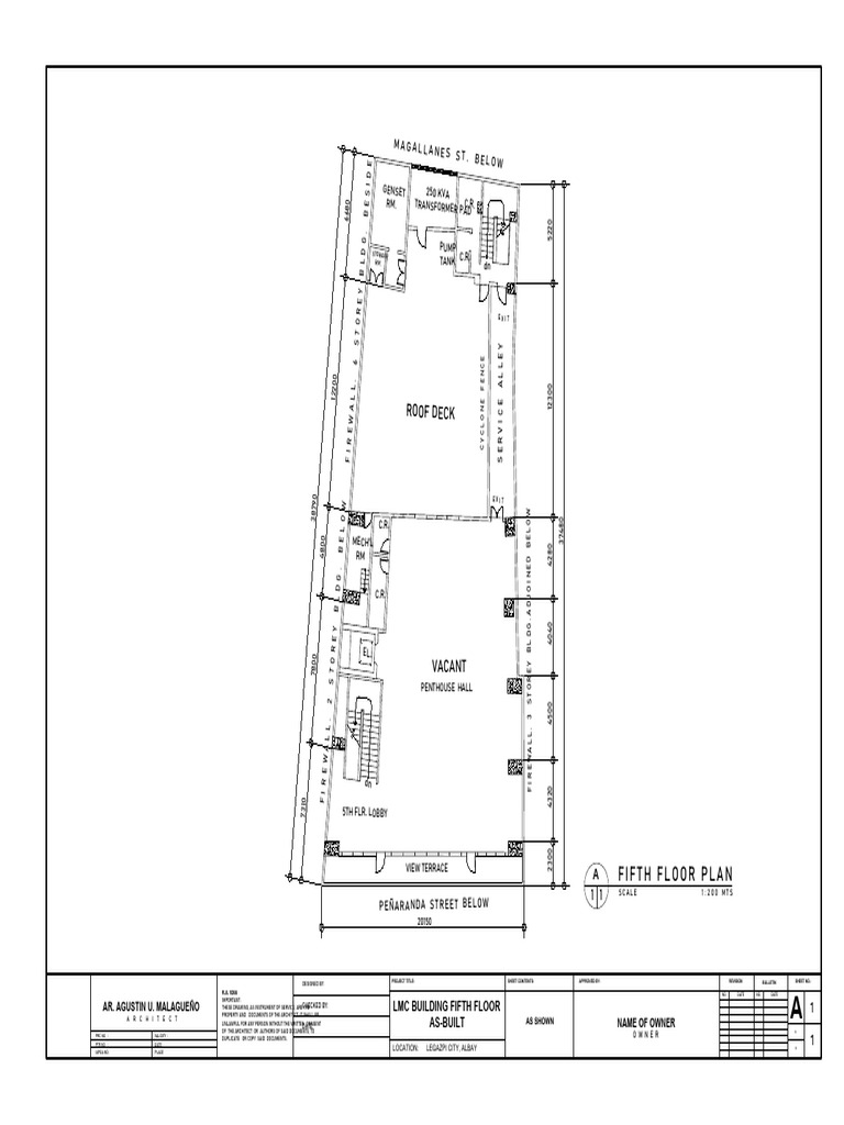 Fifth Floor Plan - LMC Building | PDF