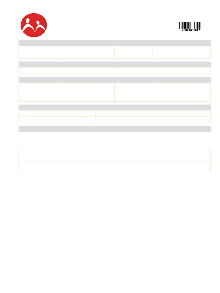 D0905250914739003 ClaimForm | PDF | Medicine | Health Care