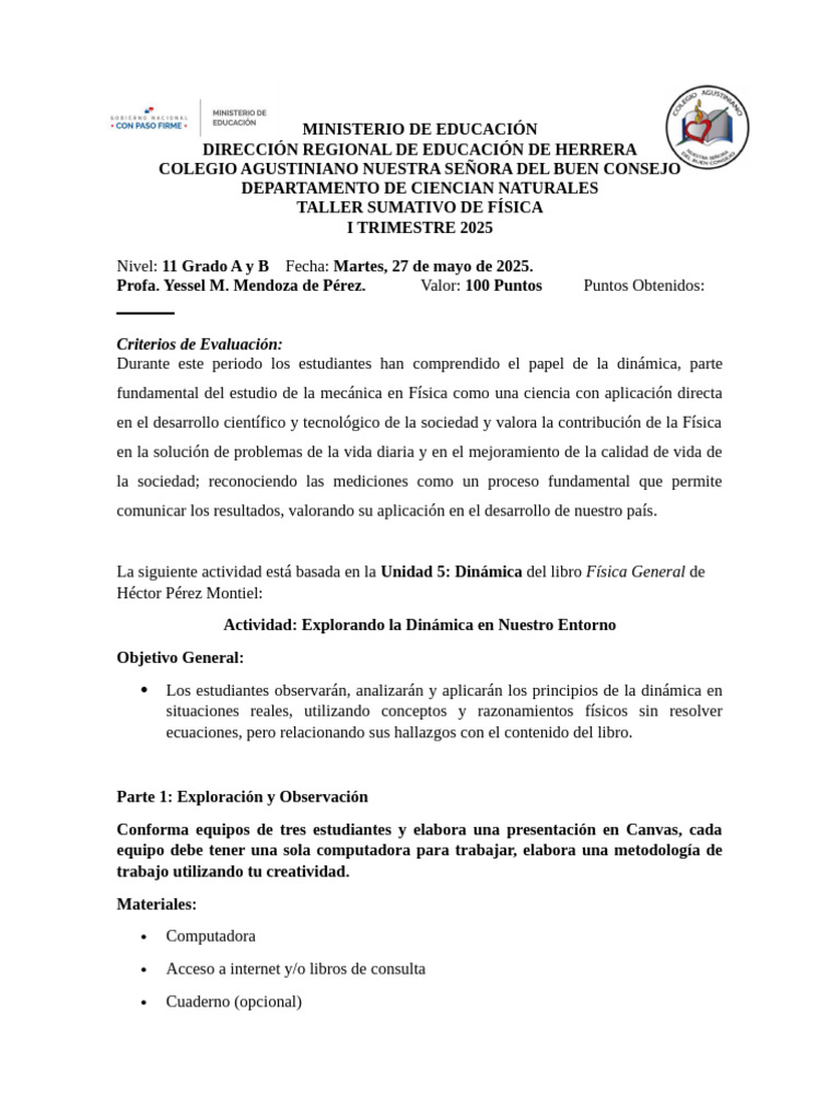 Unidad 5 - Actividad de 11 | PDF | Fuerza | Las leyes del movimiento de ...