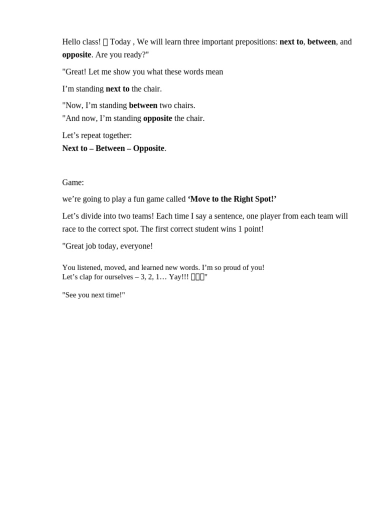 Hello Class | PDF