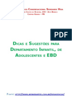 40394 Dicas e Sugestoes Para Departamento Infantil de Adolescentes e Ebd