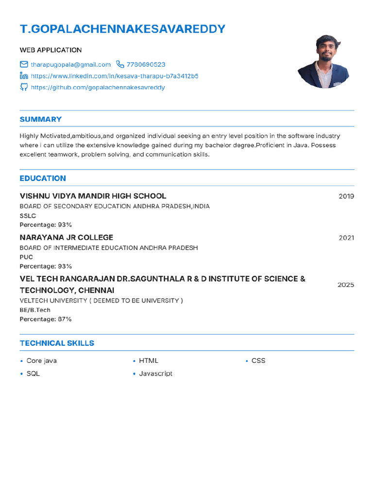 Resume Tap Academy PDF - 1