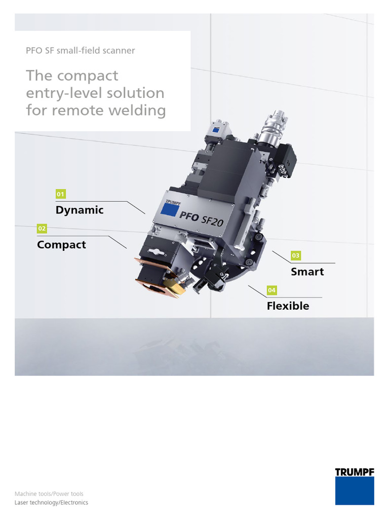 PFO SF Small-Field Scanner Overview | PDF | Optics | Image Scanner