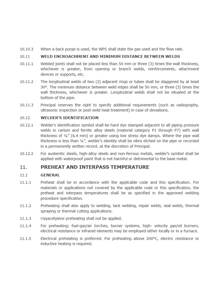 Welding Procedure Specifications Guide | PDF