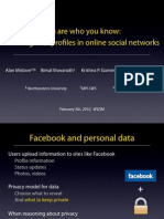 Inferring user attributes from online social networks