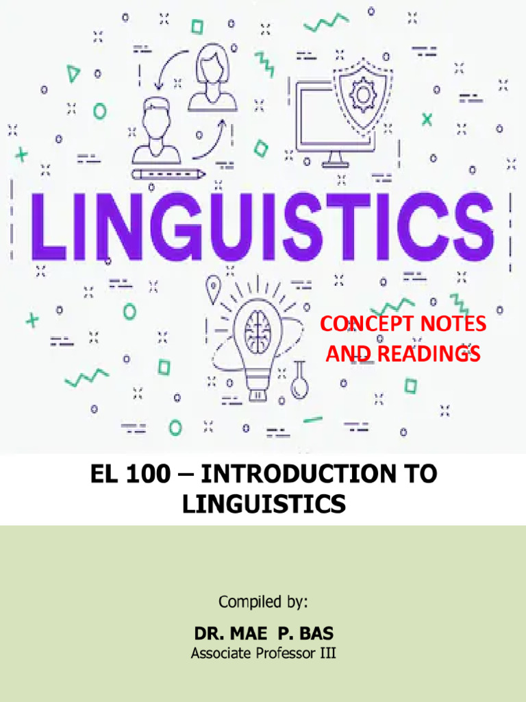 Introduction to Linguistics Overview | PDF | English Language ...