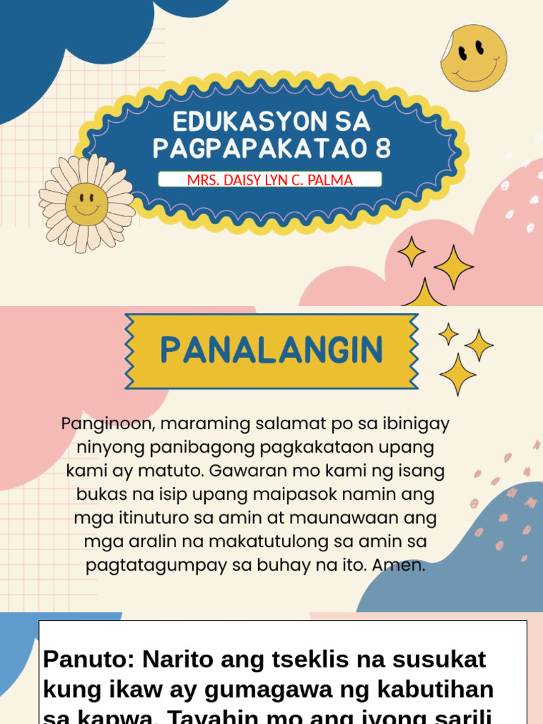 Quarter 3 Lesson 3 Kabutihan Sa Kapwa | PDF