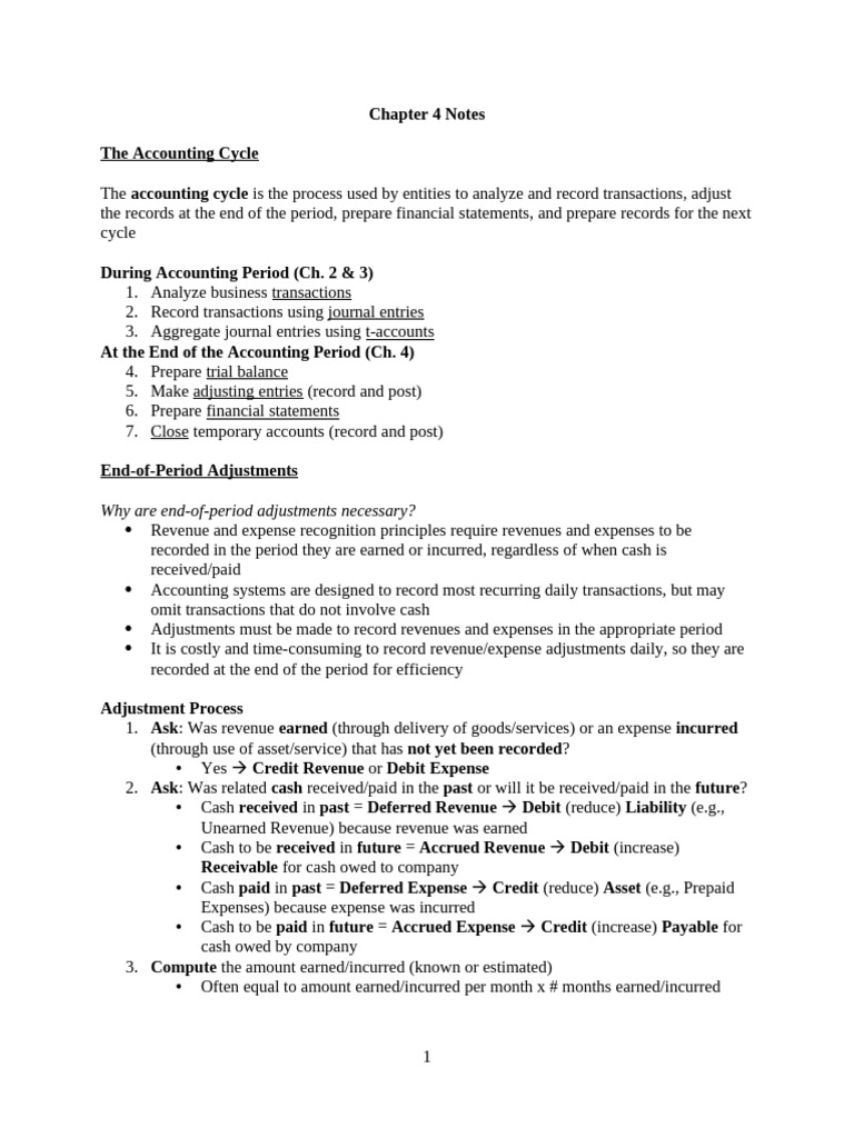 Understanding the Accounting Cycle Steps | PDF | Debits And Credits ...