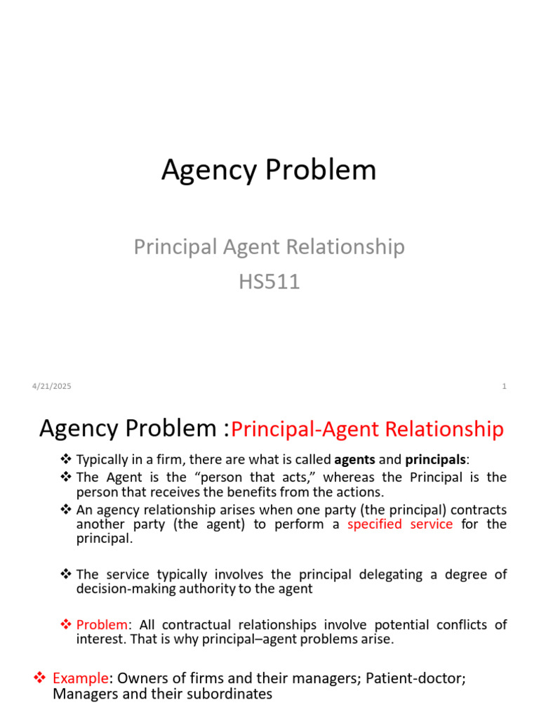Understanding the Agency Problem | PDF | Pension | Bonds (Finance)