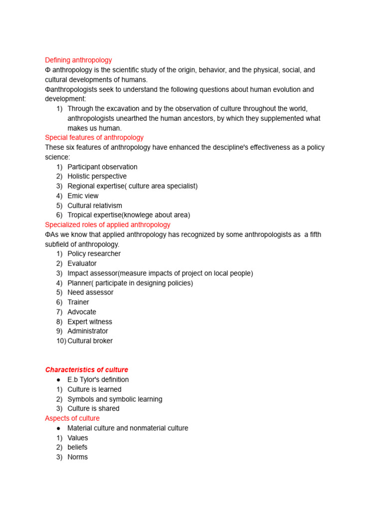 Understanding Anthropology and Culture | PDF | Kinship | Anthropology