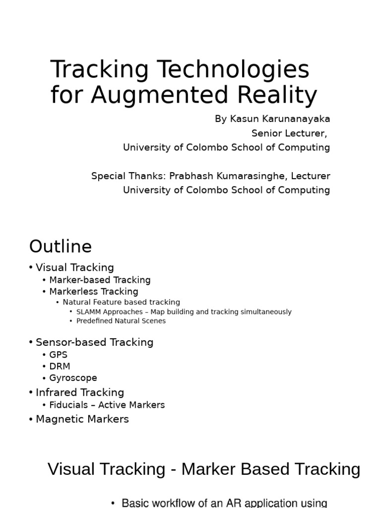 03 TRacking Technologies in Augmented Reality and Virtual Reality - V2 ...