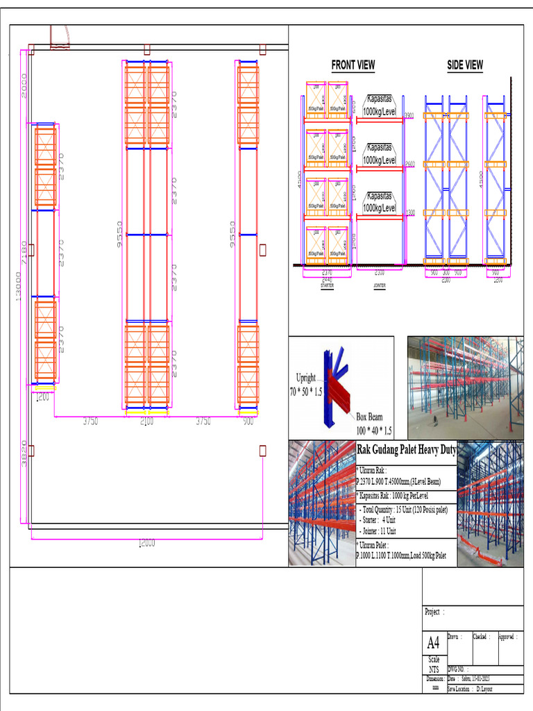 Rak Gudang Palet Heavy Duty 1000kg | PDF