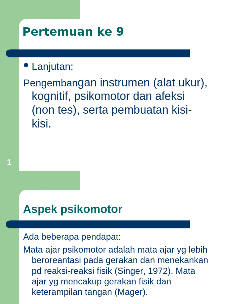 Pengembangan Instrumen Penilaian | PDF