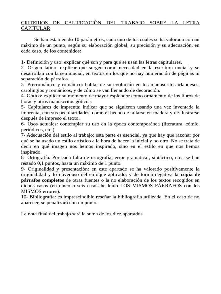 Letra Capitular | PDF
