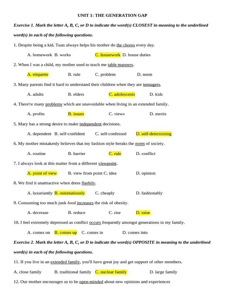 Understanding the Generation Gap | PDF | Adolescence
