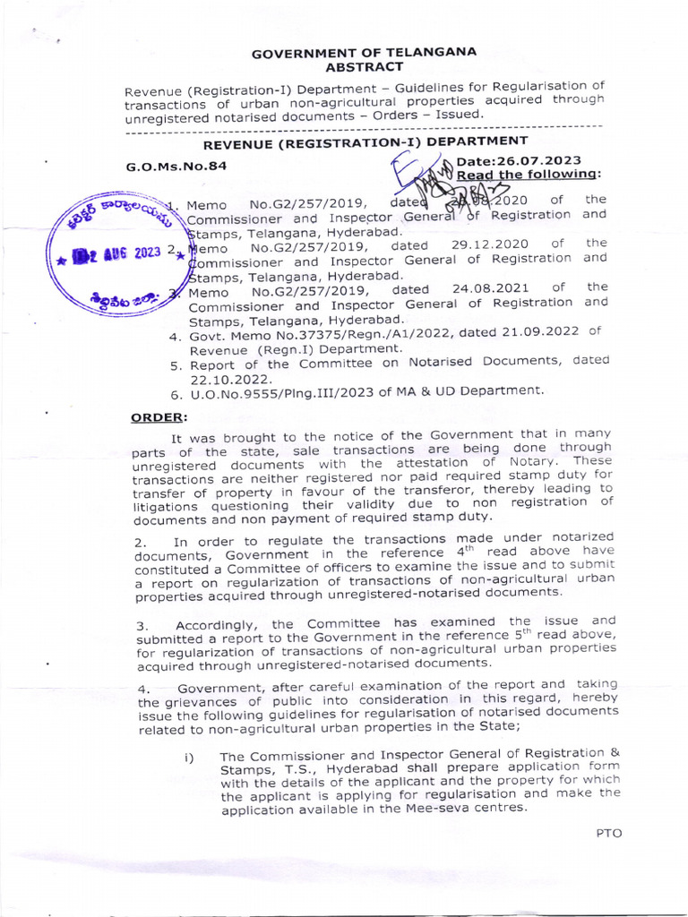 Regularization of Notarized Property Transactions | PDF | Notary Public ...