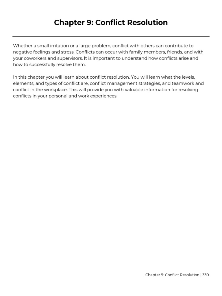 Understanding Conflict Resolution | PDF | Conflict (Process) | Conflict ...