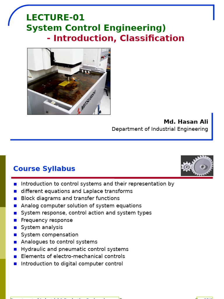 Control Systems Engineering Overview | PDF | Control Theory | Control ...